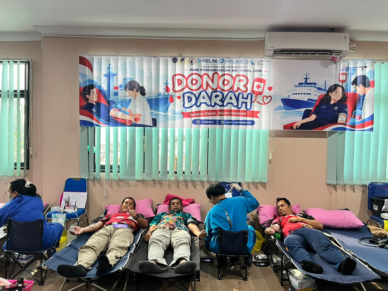 Sambut Hari Perhubungan Nasional 2026, Insan Perhubungan Tarakan Gelar Aksi Kemanusiaan Donor Darah